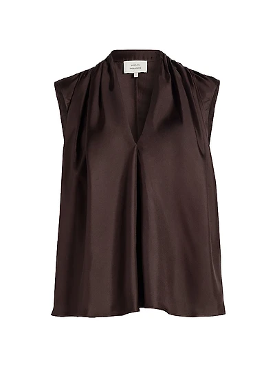 Sade Silk Sleeveless Blouse