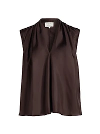 Sade Silk Sleeveless Blouse