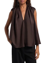 Sade Silk Sleeveless Blouse