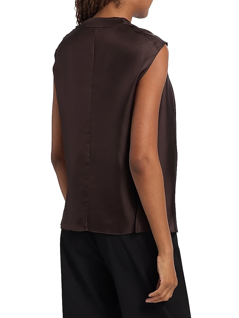 Sade Silk Sleeveless Blouse