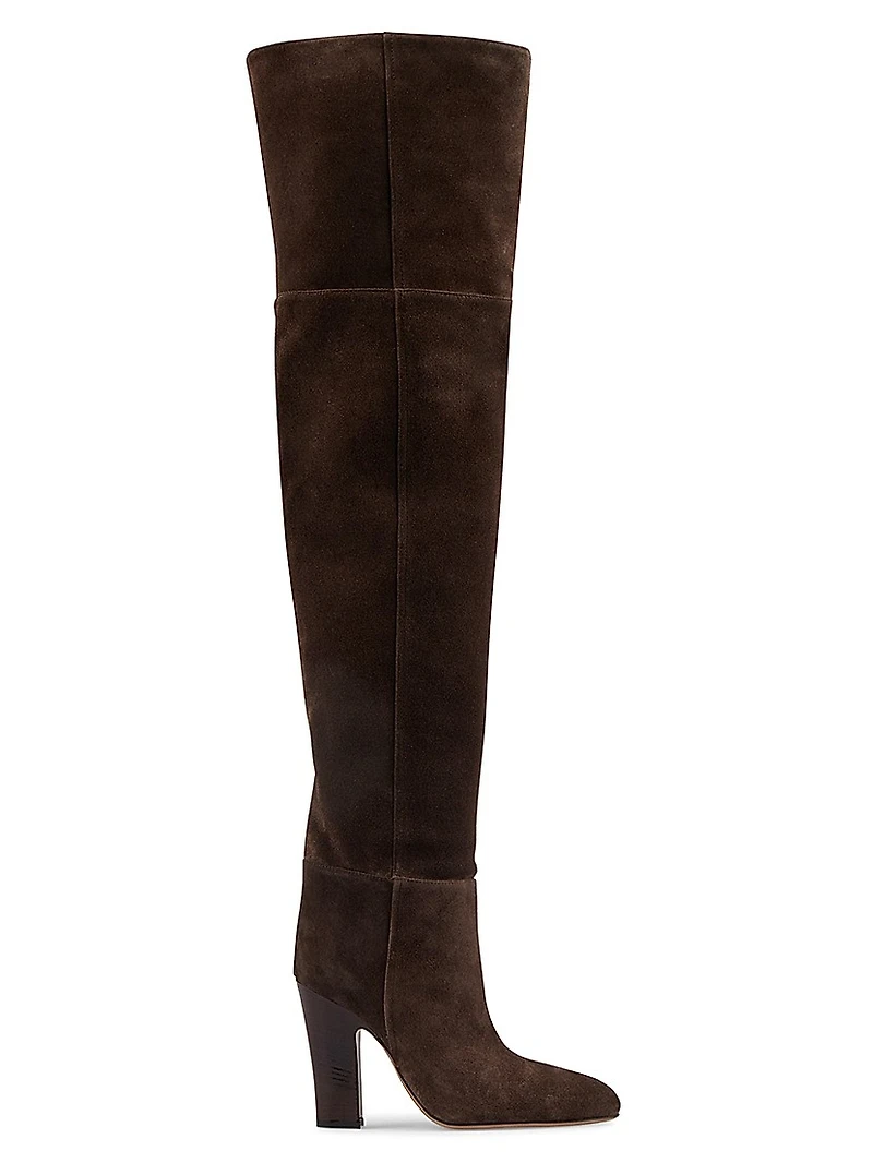 Lavinia 100MM Suede Over-the-Knee Boots