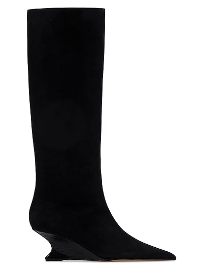 Nina 50MM Leather Knee-High Boots