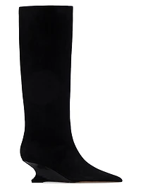 Nina 50MM Leather Knee-High Boots