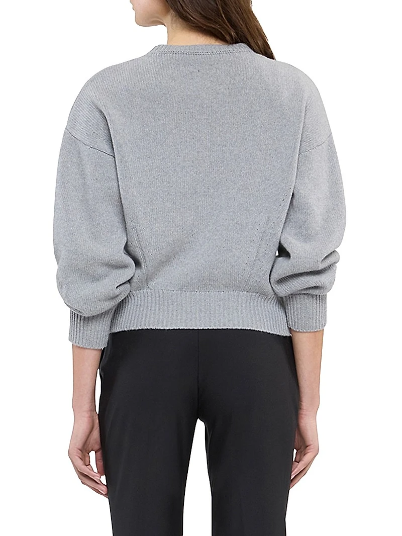 Cashmere Knit Sweatshirt