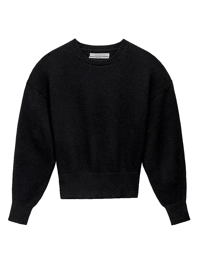 Cashmere Knit Sweatshirt