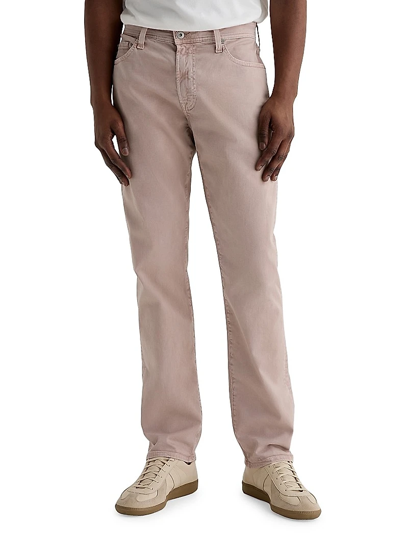 Everett Twill Slim-Straight Pants