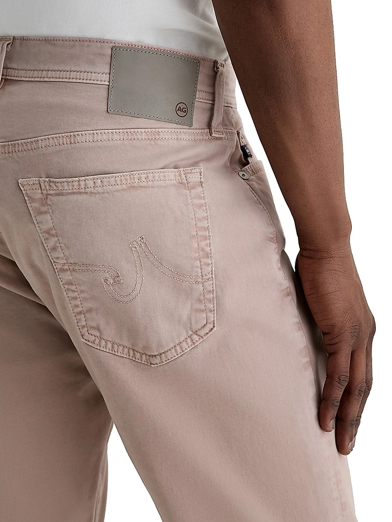 Everett Twill Slim-Straight Pants