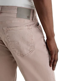 Everett Twill Slim-Straight Pants