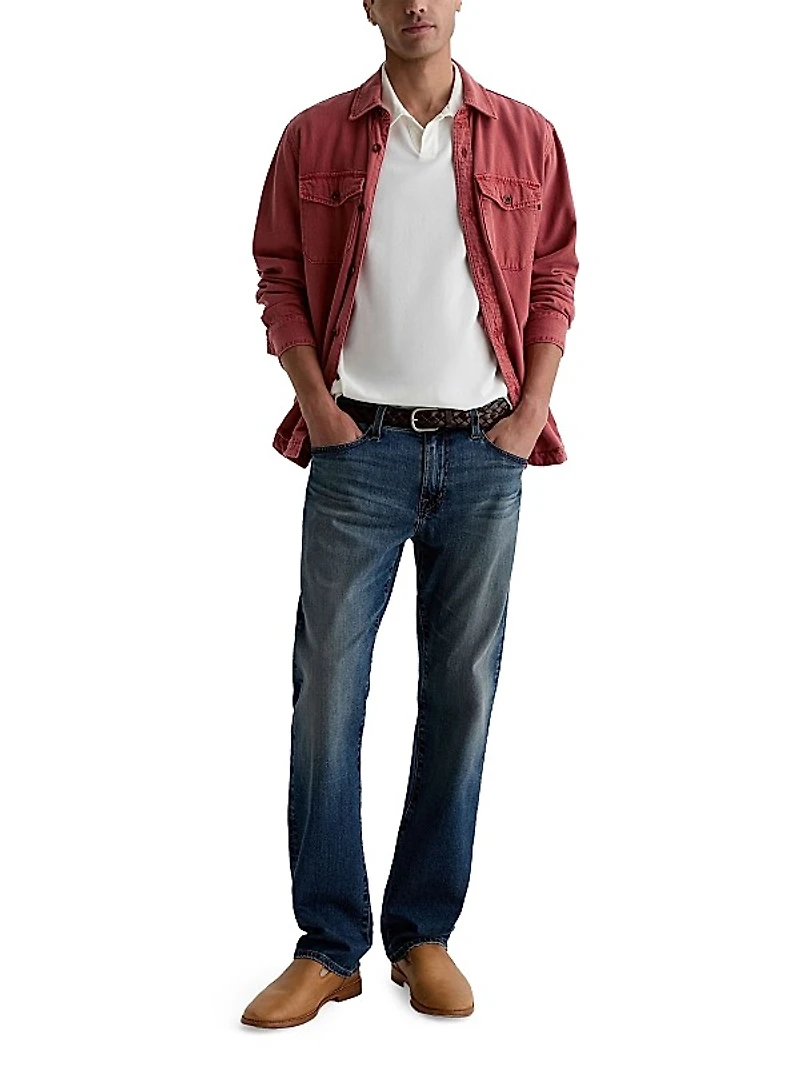 Protege Washed Straight-Leg Jeans