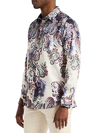Morningside Paisley Print Woven Shirt