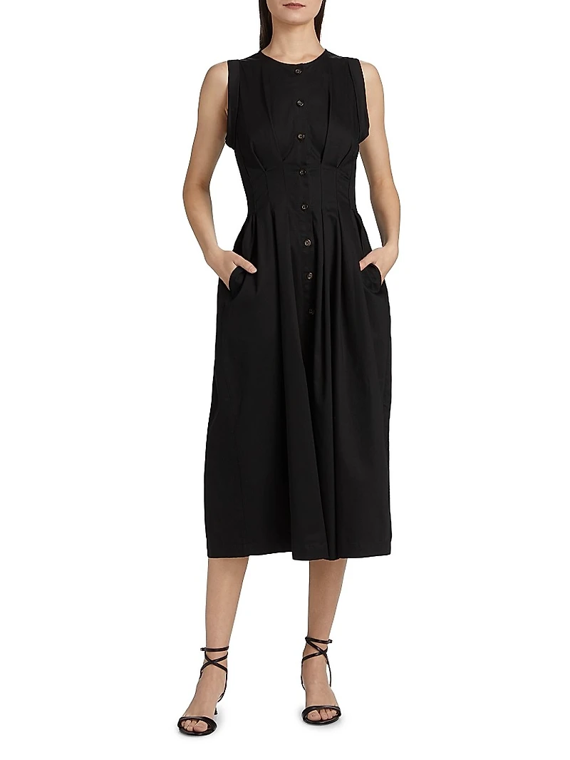 Mette Sleeveless Midi-Dress