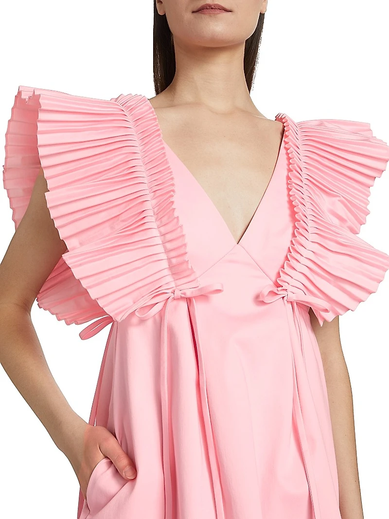 Francine Flutter-Sleeve Minidress
