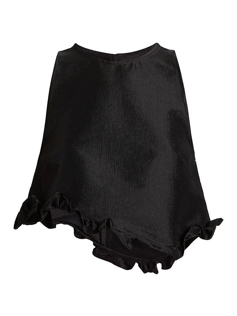 Li Taffeta Ruffle Top