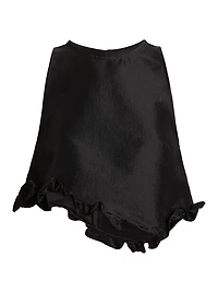 Li Taffeta Ruffle Top
