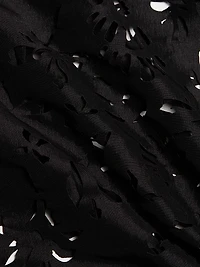 Raha Taffeta Flower Laser-Cut Dress