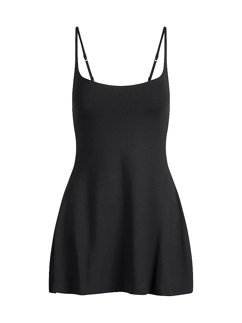 Smooth Layers Scoop Neck Minidress