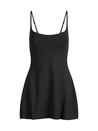 Smooth Layers Scoop Neck Minidress