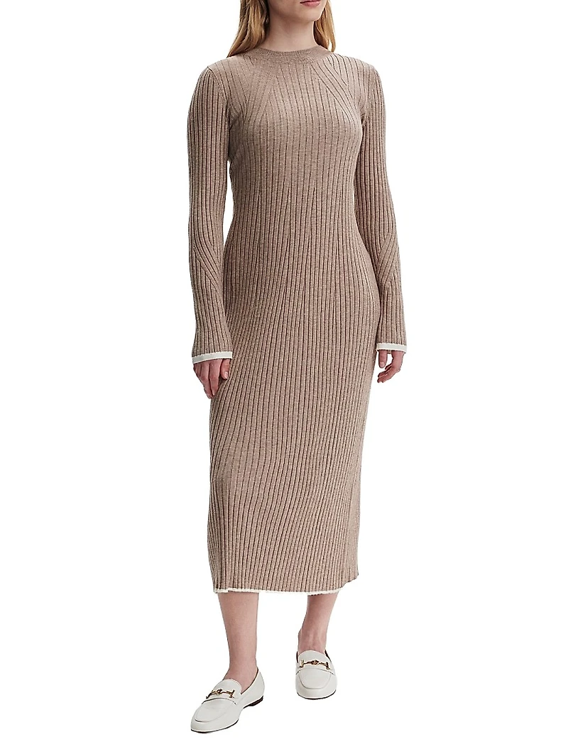 Axel Rib-Knit Midi-Dress