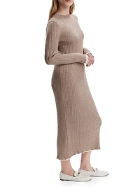 Axel Rib-Knit Midi-Dress