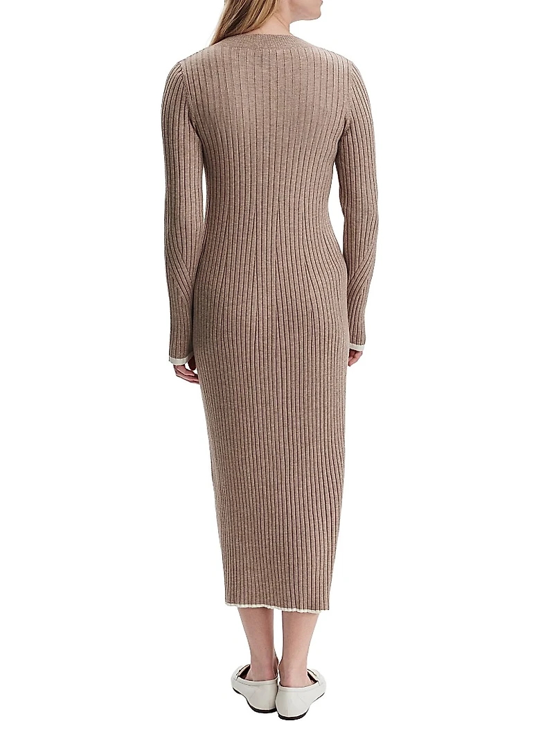 Axel Rib-Knit Midi-Dress