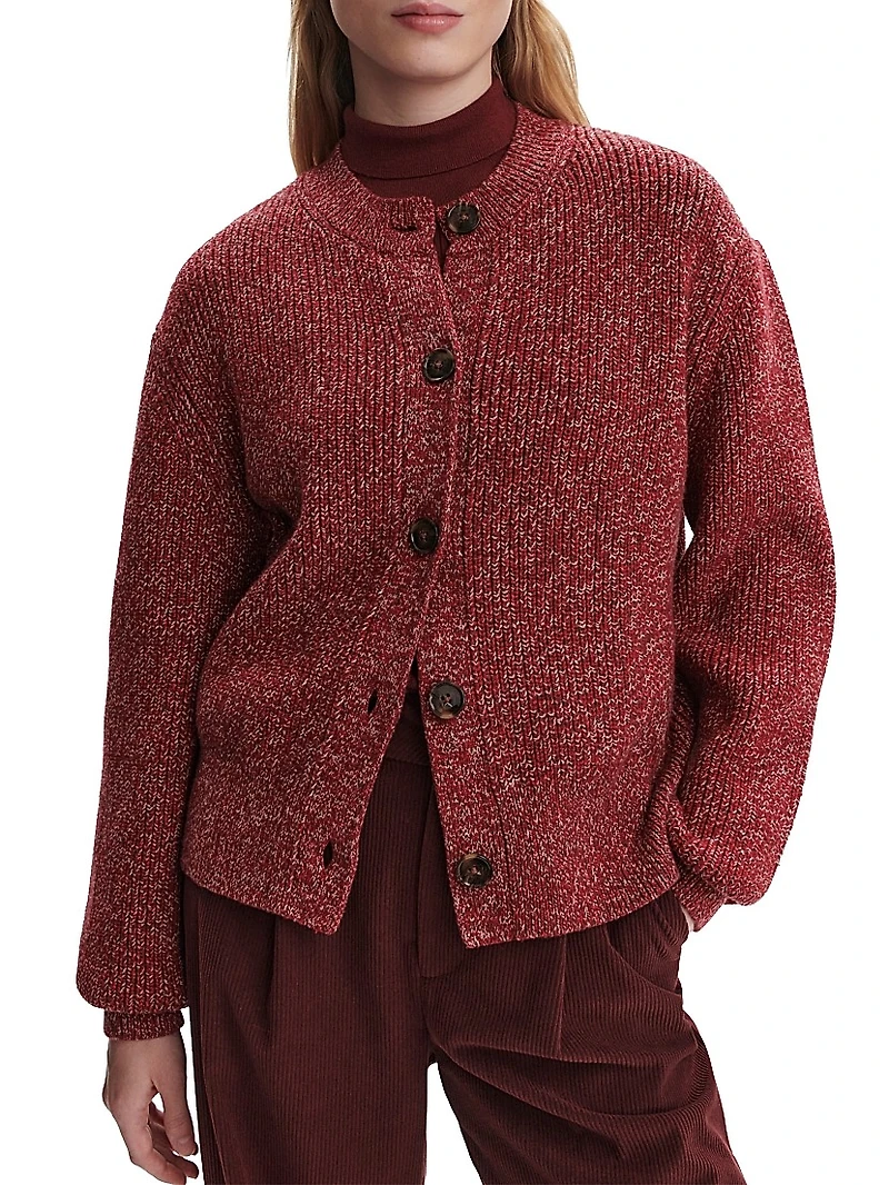 Patricia Rib-Knit Cardigan
