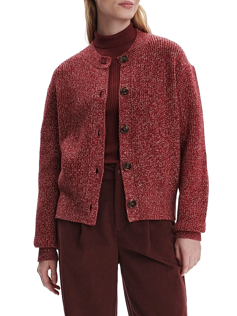 Patricia Rib-Knit Cardigan
