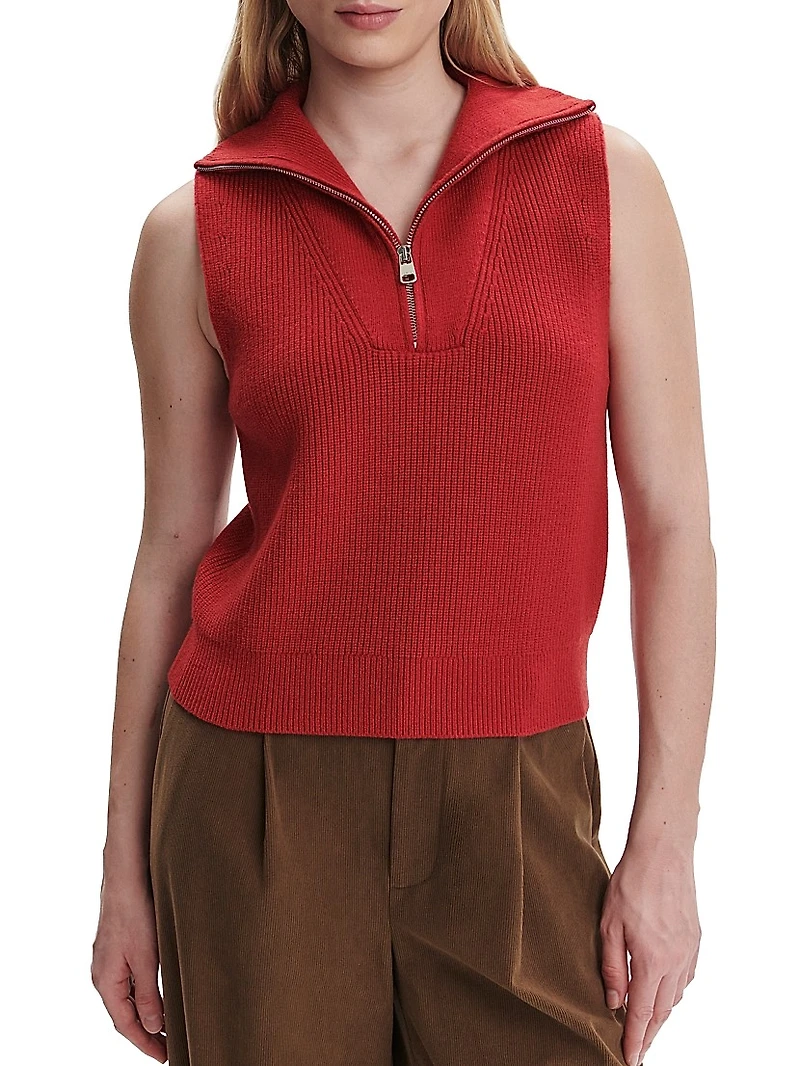 Amina Half-Zip Sweater Shell