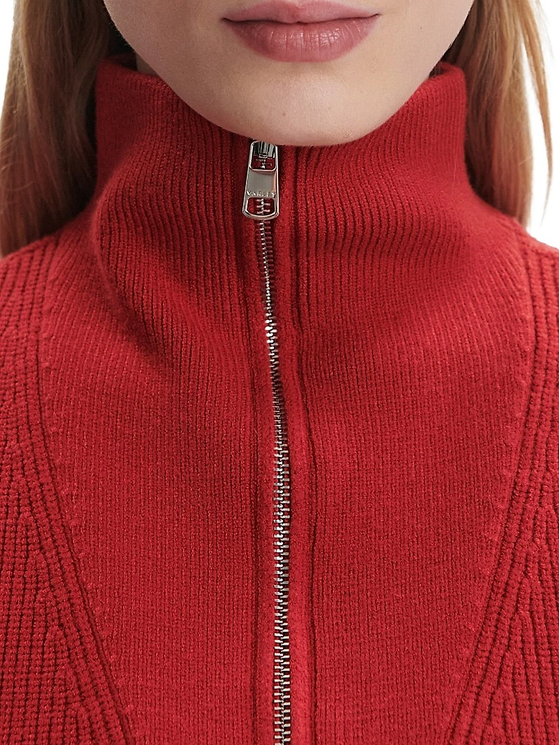 Amina Half-Zip Sweater Shell