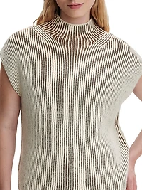 Lauren Plated Rib-Knit Tank