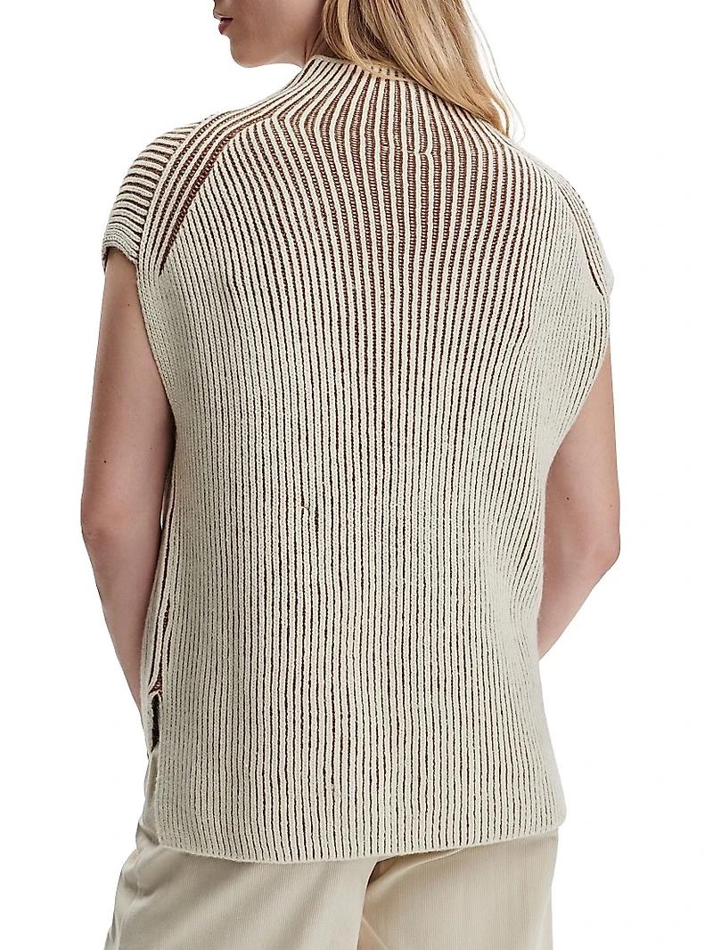 Lauren Plated Rib-Knit Tank