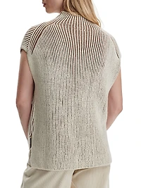 Lauren Plated Rib-Knit Tank