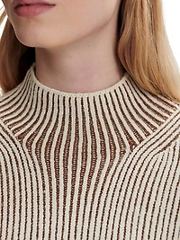 Lauren Plated Rib-Knit Tank