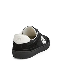 GG Suede & Canvas Low-Top Sneakers