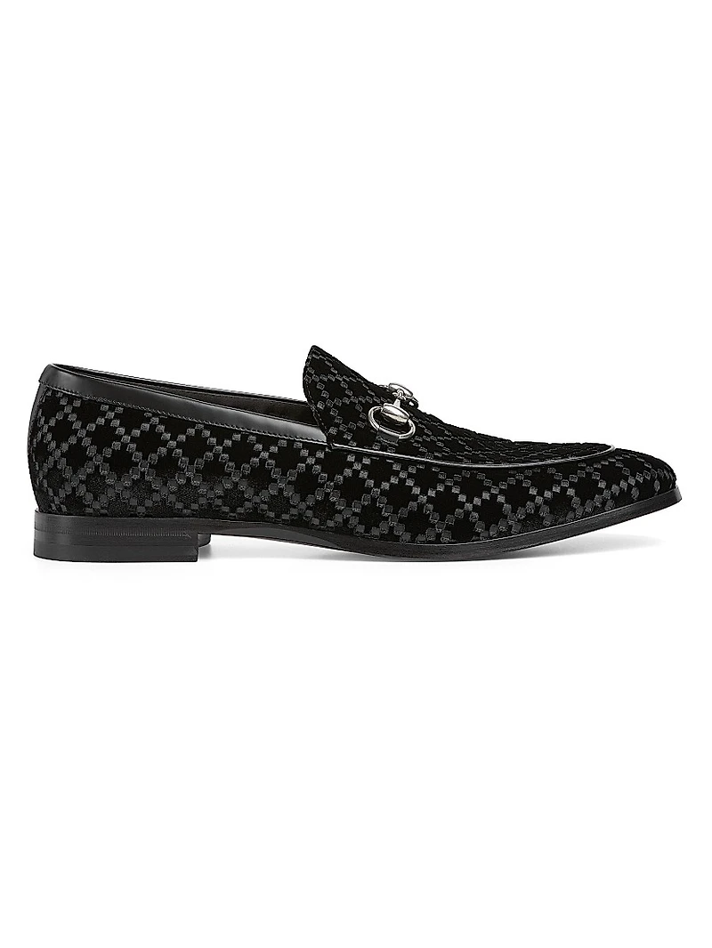 Next Horsebit Velvet Loafers