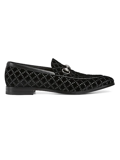 Next Horsebit Velvet Loafers