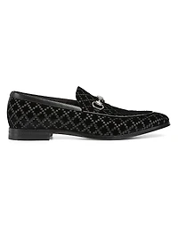 Next Horsebit Velvet Loafers