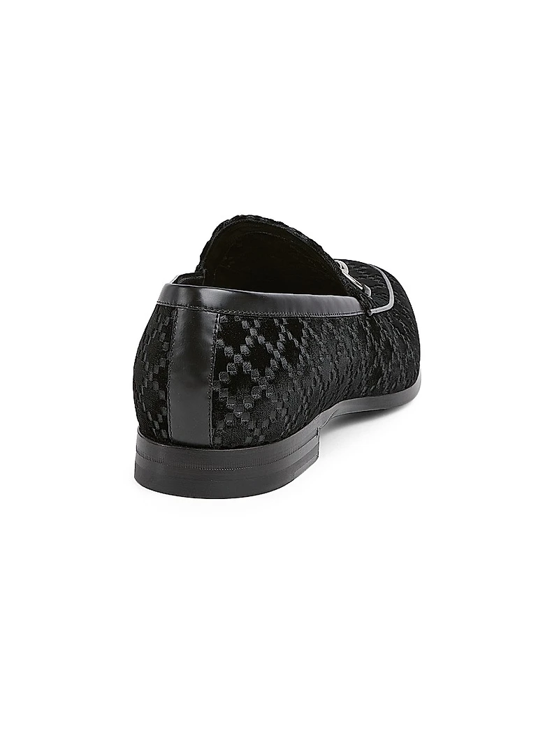 Next Horsebit Velvet Loafers