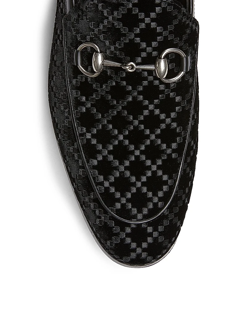 Next Horsebit Velvet Loafers