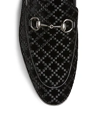 Next Horsebit Velvet Loafers