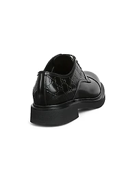 Enki GG Leather Platform Oxford Loafers