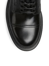 Enki GG Leather Platform Oxford Loafers