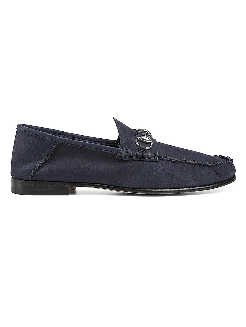 Gigi Horsebit Suede Loafers