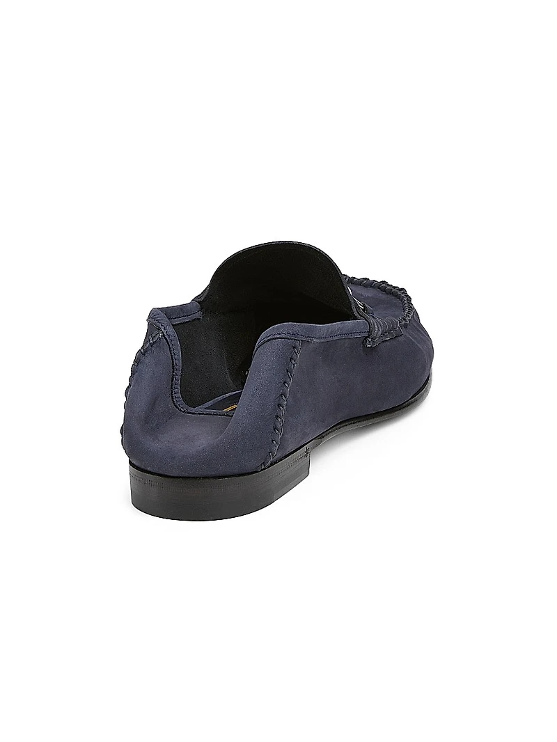 Gigi Horsebit Suede Loafers