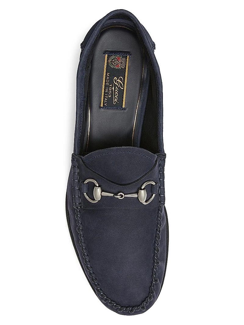 Gigi Horsebit Suede Loafers