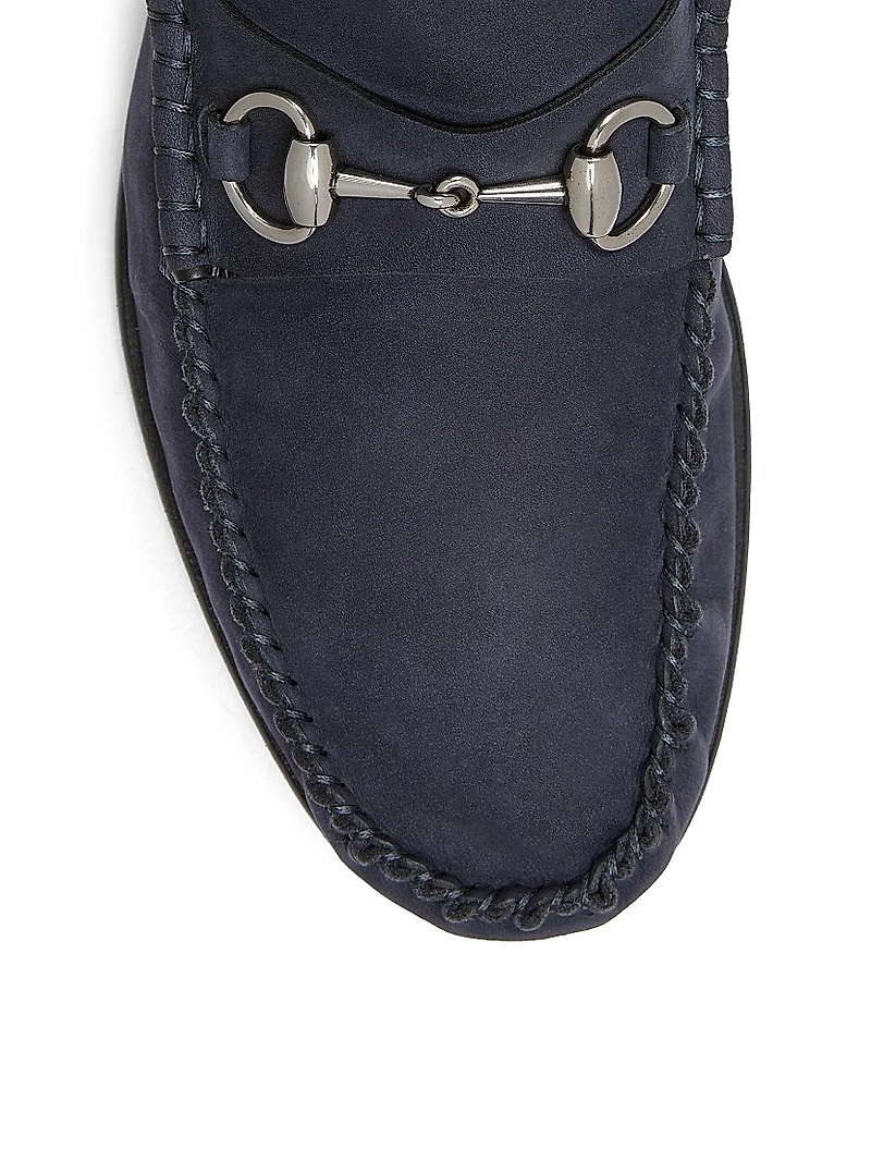 Gigi Horsebit Suede Loafers