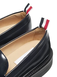 Tassel Spazzolato Leather Loafers