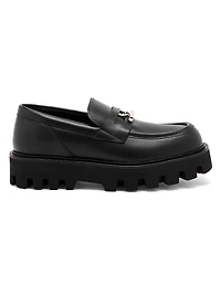 Leather T-Bar Penny Loafers