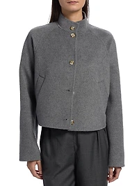 Nyma Wide-Sleeve Wool-Cashmere Jacket