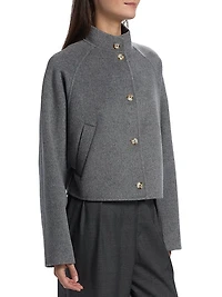 Nyma Wide-Sleeve Wool-Cashmere Jacket
