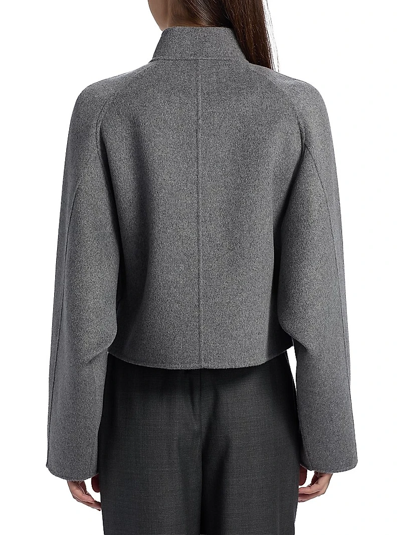 Nyma Wide-Sleeve Wool-Cashmere Jacket